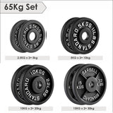 Cast Iron Weight Plates Set Pair 2" Hole Disc Dumbbell Olympic Barbell Weights