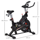 Stationary Exercise Bike 10Kg Flywheel Gym Office Training Fitness W/Lcd Monitor