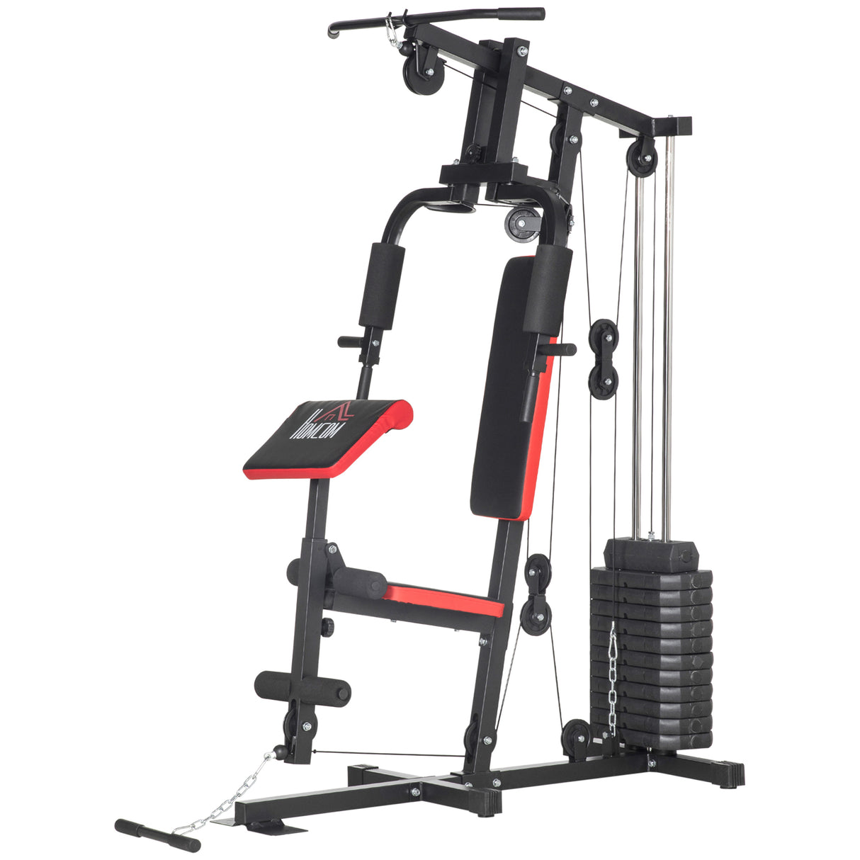 Multi Home Gym Machine with 66Kg Weight Stack for Workout Strength Training