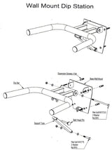 Foldable Wall Mounted Dip Station