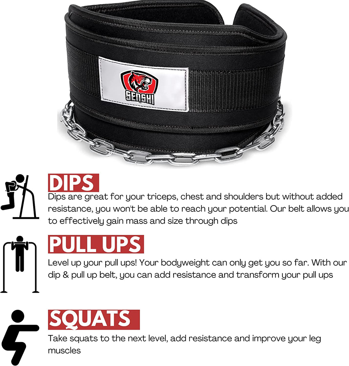 Neoprene Pull Up & Dipping Belt