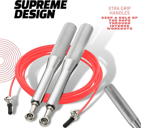 Aluminium Handle Adjustable Speed Skipping Rope