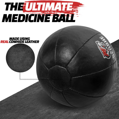 Bola medicinal de 10KG, bola de parede com peso de couro para núcleo, esportes, treinamento