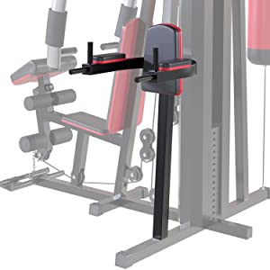 Machine à câble multi-gym à 3 stations de 198 kg pour les gymnases domestiques et commerciaux - Sac de frappe, station de trempage, tirage latéral et bien d'autres encore inclus !